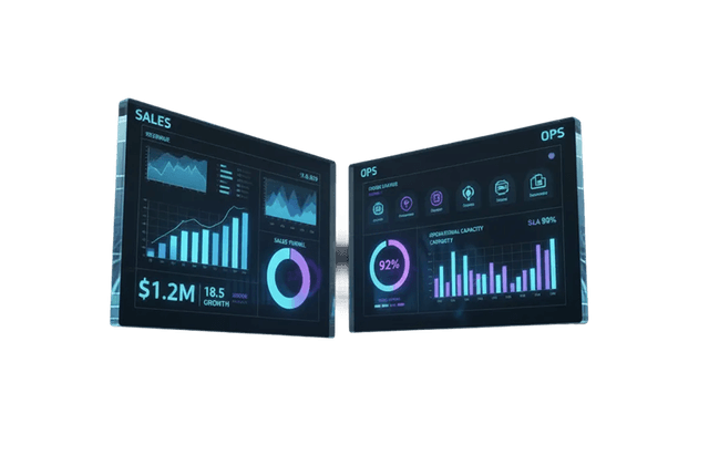 One live source of truth for sales and ops